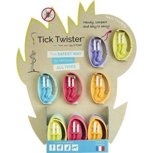 Den unika och geniala Tick Twister fästingborttagaren finns nu med en liten förvaringshållare/clipbox