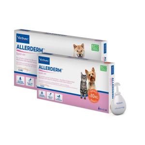 Allerderm® Spot-On skyddar huden genom att stärka hudbarriären och minska vätskeförluster.