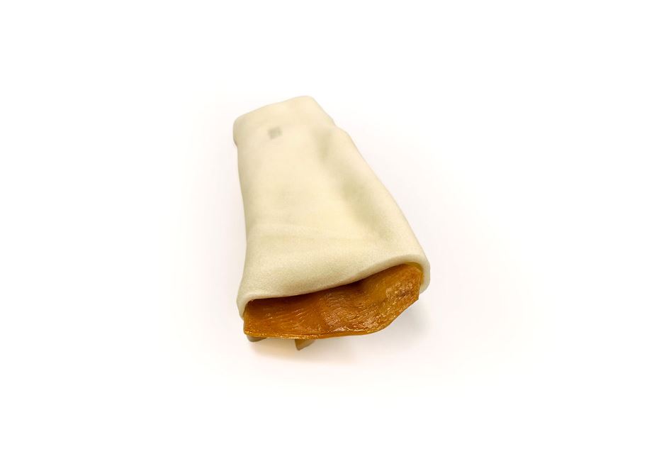 BIG Pork Panini är varje större hunds dröm, en storartad NYHETSHYBRID! Inuti finns en knaperrostad remsa av fläskskinn, som garanterar en långvarigare njutning för starka käkar.