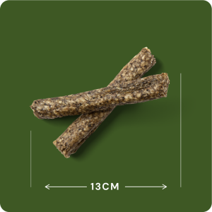 Crunchy Moose är en trygg tuggläckerbit, som är tillverkad endast av rena och högklassiga råämnen. I likhet med alla övriga RAUH! produkter, tillverkas även de här på vår egen fabrik i Finland.