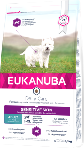 eukanuba hundfoder för känslig hud och päls