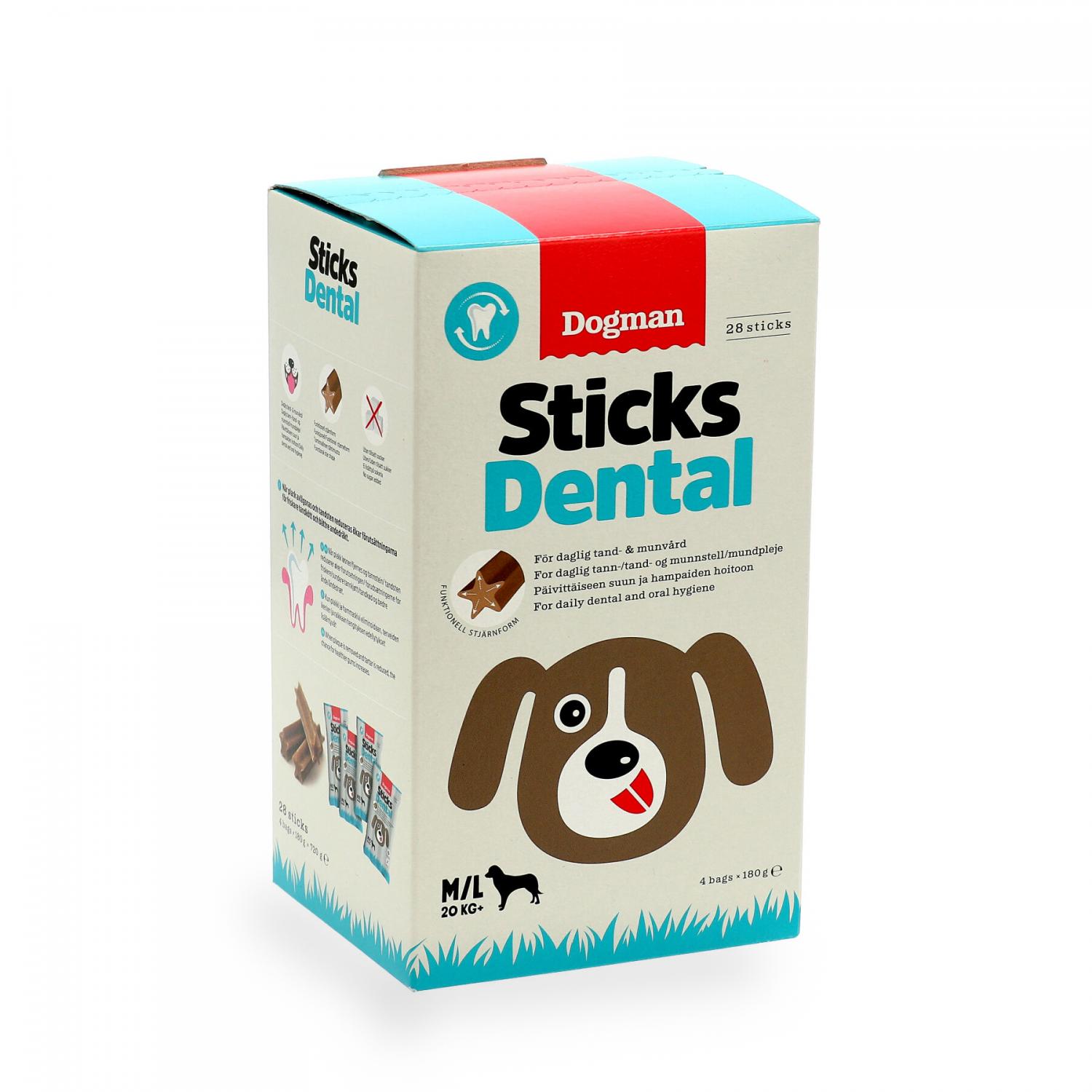 Dogman Dental Sticks Box M/L