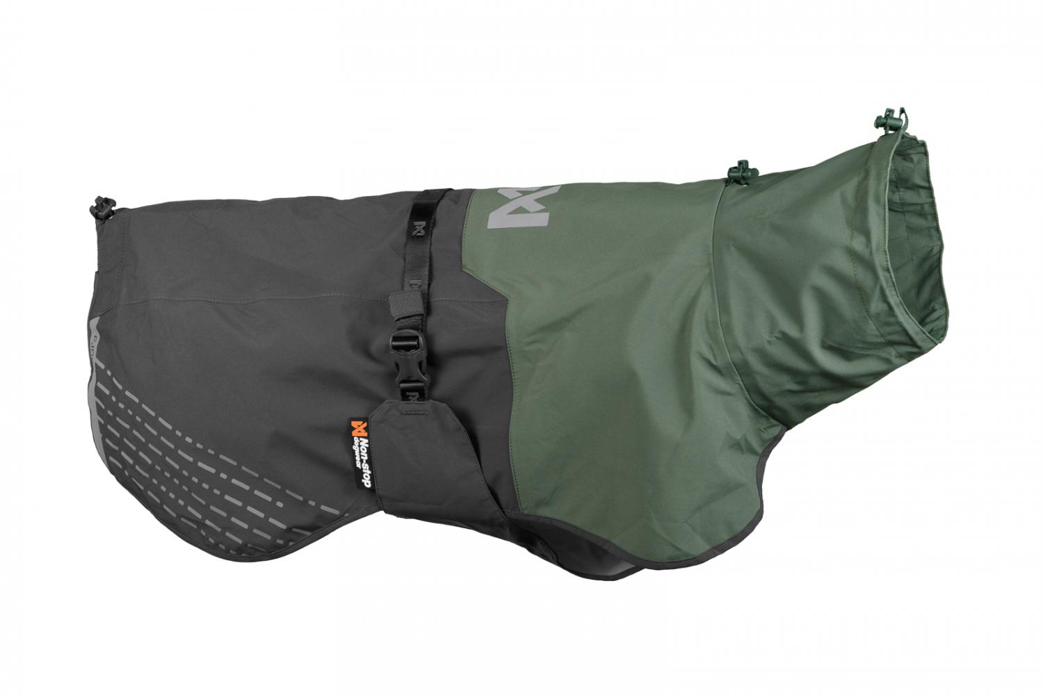 Non-stop Dogwear Fjord Raincoat Grey/Green