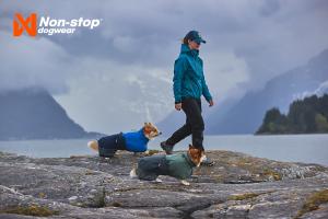 Non-stop Dogwear Fjord Raincoat Grey/Green