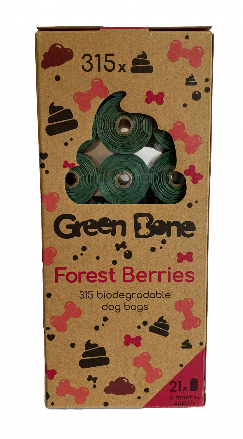 Green Bone Forest Berries Biobajspåsar 21 rullar