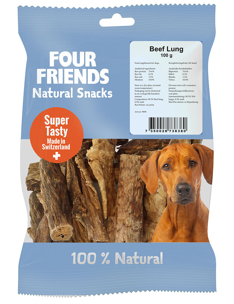 FourFriends Natural Snacks Beef Lung