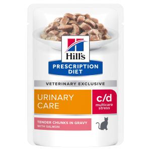 Hill’s Prescription Diet Feline C/D Urinary Stress Salmon 12x85g