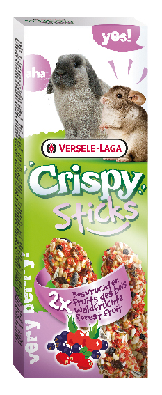 Versele-Laga Crispy Sticks Kanin/Chinchilla, Forest fruit