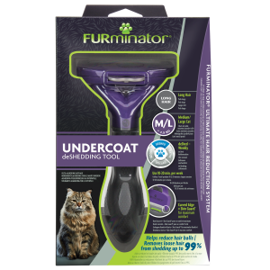 FURminator Undercoat deShedding Tool Medium/Large Cat Long H