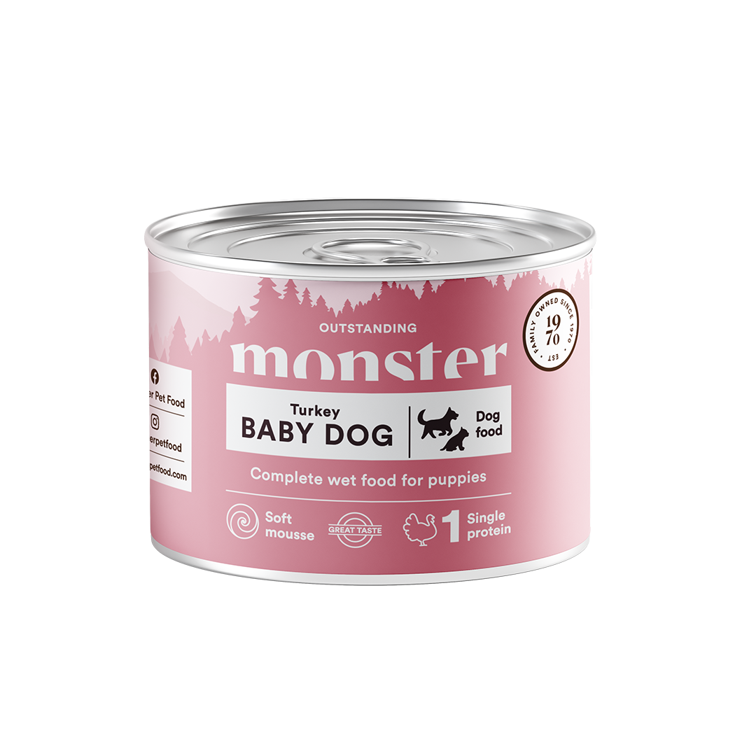 Ta övergången med baby steps och låt den mjuka Monstermoussen göra jobbet. Baby Dog Mousse passar även utmärkt för valpar fram till fullvuxen ålder.