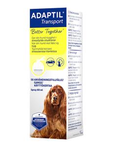 adaptil transport spray för att lugna din hund vid ex bilfärd