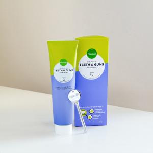 Nutrolin Teeth & Gums Pasta:  Omega-3-fettsyror stödjer tandköttets välmående. Havsalger skyddar tänderna mot plack och tandsten.