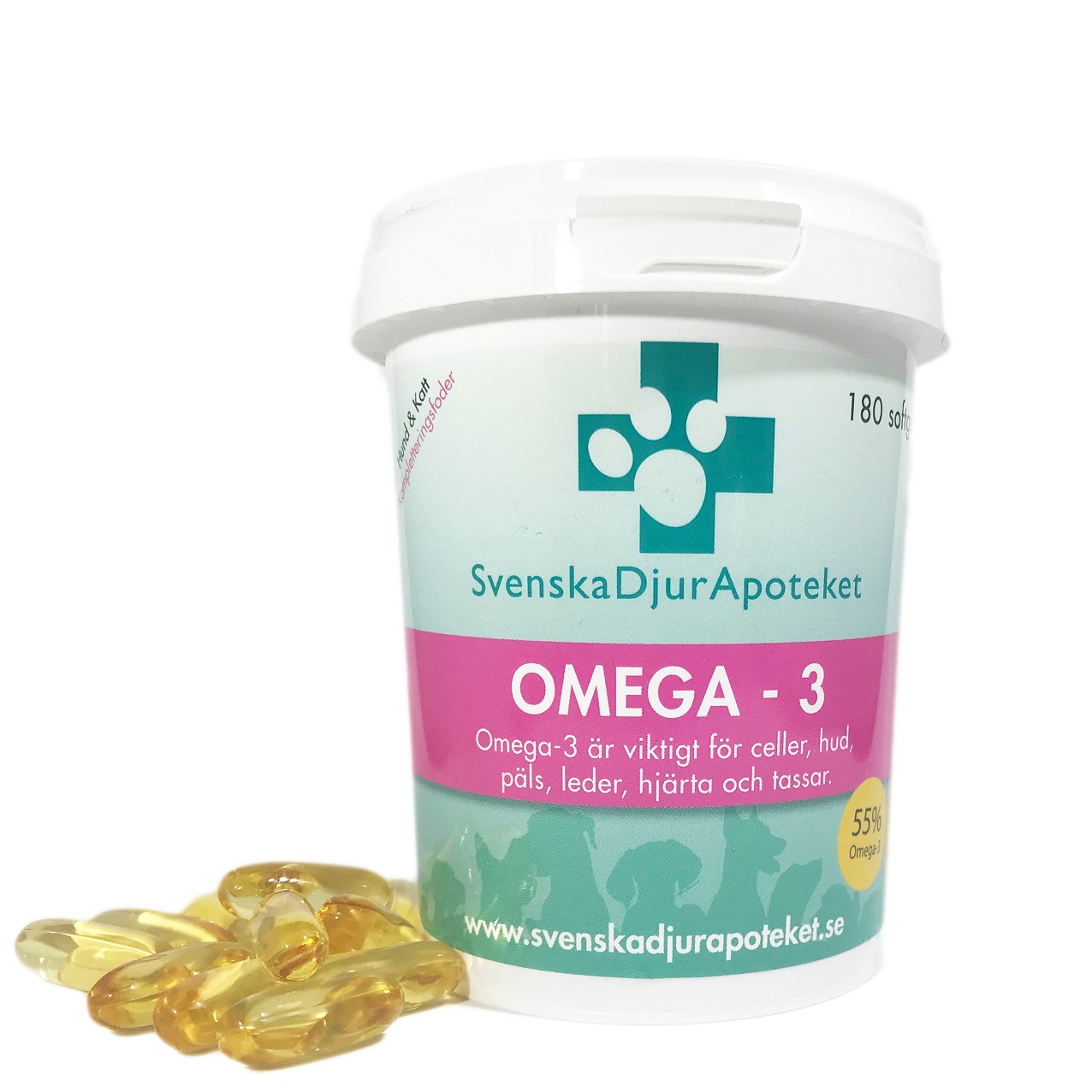 Omega 3 är viktigt för celler, hud, päls, leder, hjärta och tassar