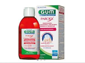 Paroex munskölj reducerar plackbildningen och förbättrar hälsan på inflammerat tandkött