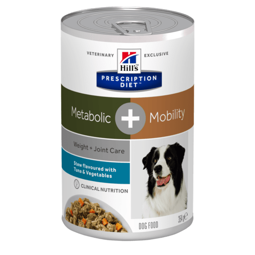 Hill's Prescription Diet Metabolic + Mobility Stew hundfoder grönsaker & tonfisk 12p