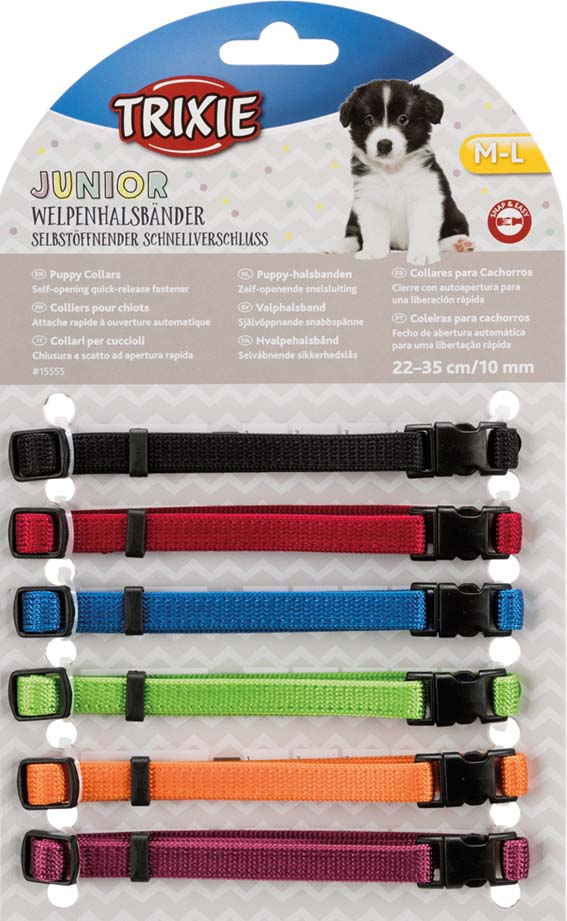 valphalsband i olika färger