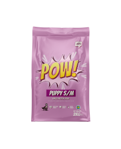 POW! Puppy S/M är laddad med krafter för små valpar. Ger extra energi för alla blivande superhjältar!