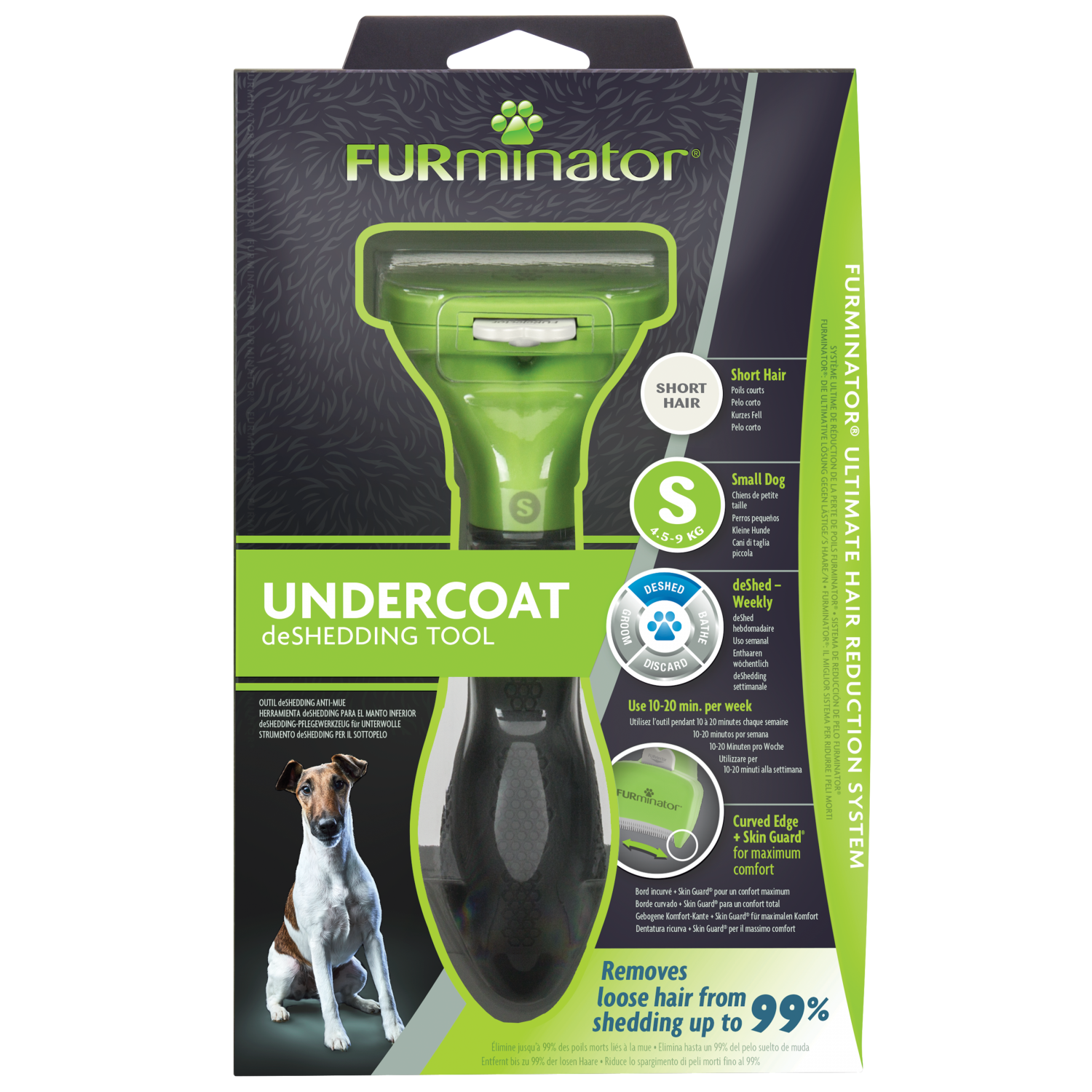 FURminator Undercoat deShedding Tool Small Dog Short Hair