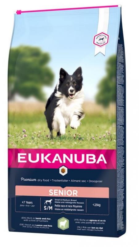 sovende Array transaktion Eukanuba Dog Senior S/M Lamb & Rice