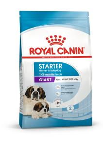 Royal canin starter giant är för dräktiga och digivande tikar av mycket stor ras
