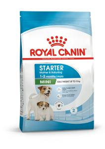 Royal canin starter Mini är för dräktiga och digivande tikar av liten ras