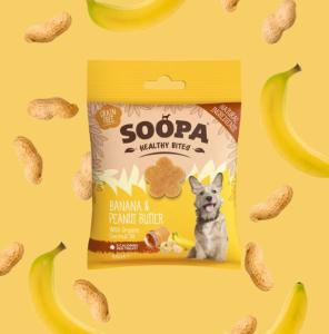 Soopa Healthy Bites är spannmålsfria, allergivänliga och tillverkade av naturliga ingredienser av humankvalitet. Dessa små bitar är utmärkta att använda för träning.