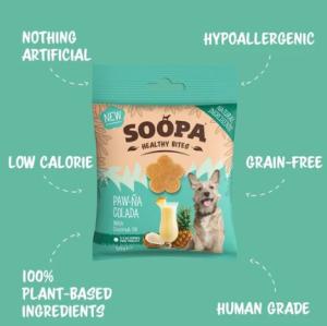 Soopa Healthy bites  är spannmålsfria, allergivänliga och tillverkade av naturliga ingredienser av humankvalitet. De hjälper till att hålla din hunds tänder rena och förbättrar andedräkten.