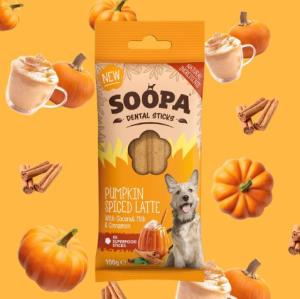 Soopa Dental Sticks är en allergivänlig spannmålsfri sticks för hunden som älskar att tugga. Tillverkade med 100% naturliga ingredienser av human kvalitet. De hjälper till att hålla din hunds tänder rena och förbättrar andedräkten
