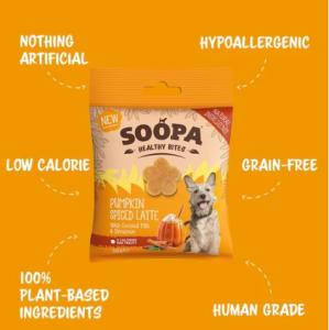 Soopa Healthy Bites är spannmålsfria, allergivänliga och tillverkade av naturliga ingredienser av humankvalitet. De hjälper till att hålla din hunds tänder rena och förbättrar andedräkten.
