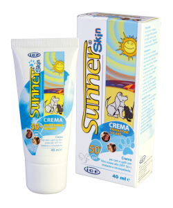 Sunnerskin® används vid UV-exponering för att förhindra skador av solen UV-strålar. Lämplig till hund, katt och häst: