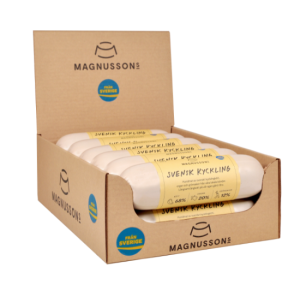 Magnussons ångkokta är ett smakrikt komplett våtfoder för hundar bestående endast utav animaliska råvaror.