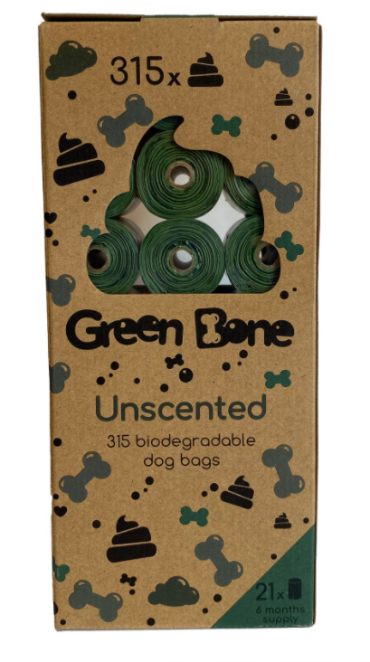 Green Bone Unscented Biobajspåsar 21 rullar