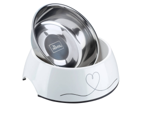 Valencia hundmatskål med fint hjärta