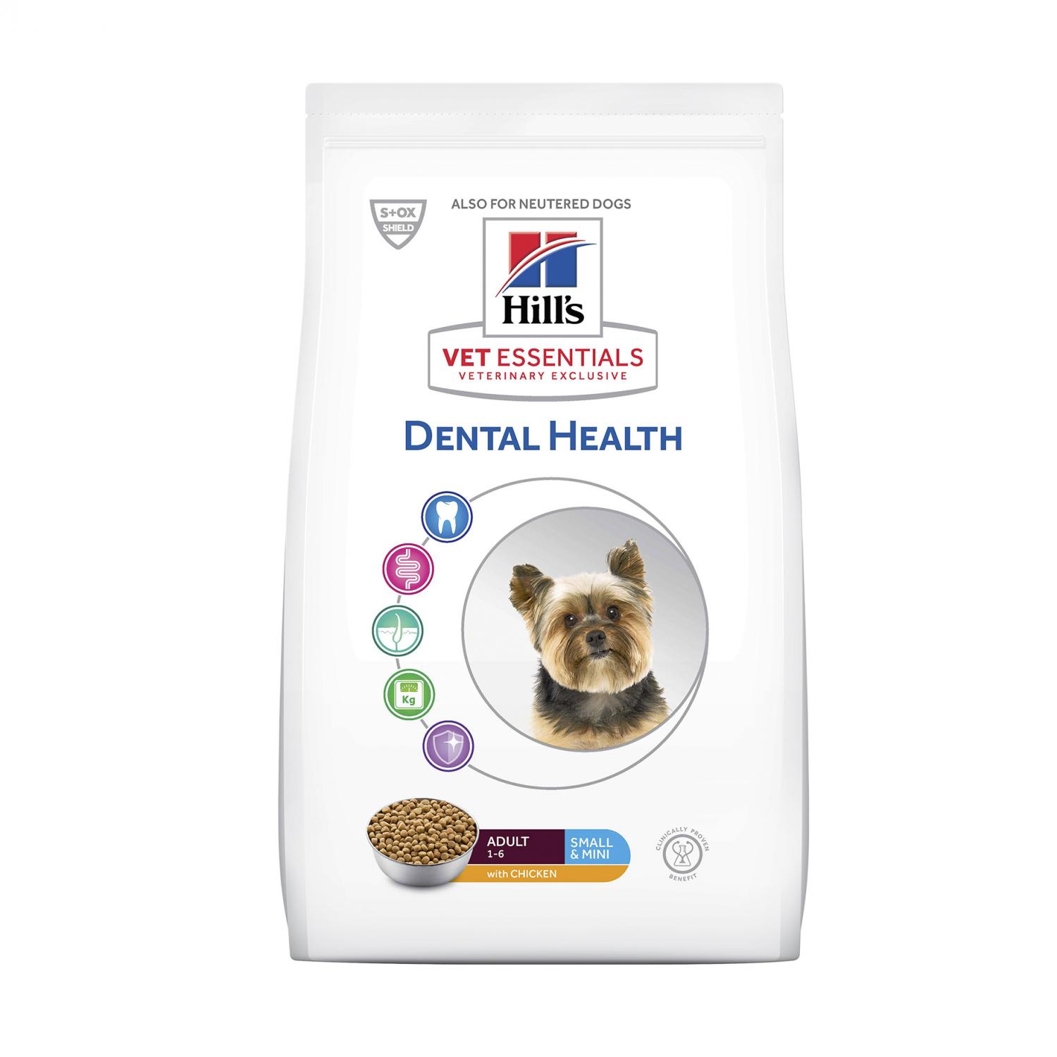 Hill’s VetEssentials Dental Health Adult Small & Mini hundfoder med kyckling