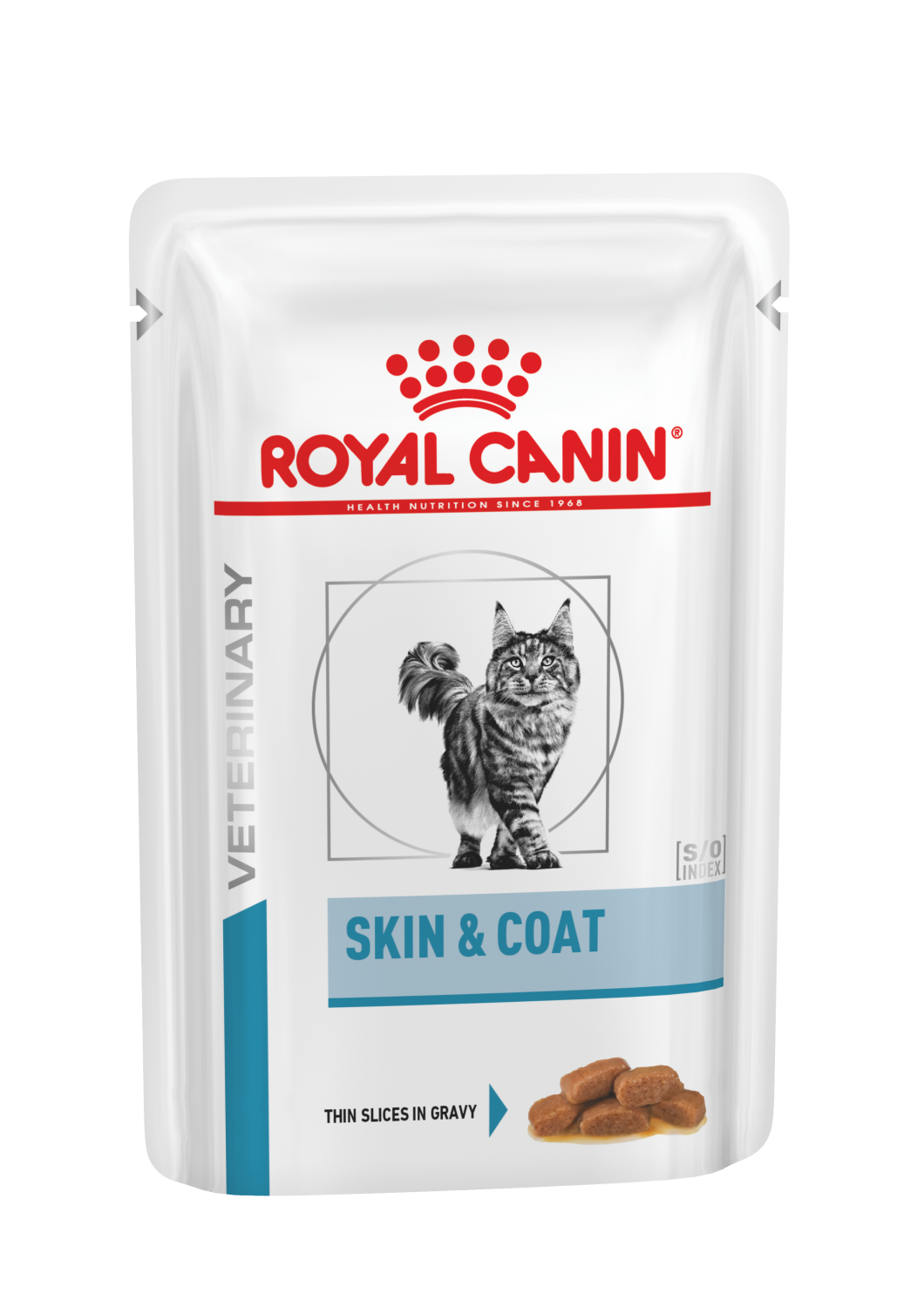 Royal Canin Veterinary Care Cat Derma Skin & Coat Pouch 12x85g