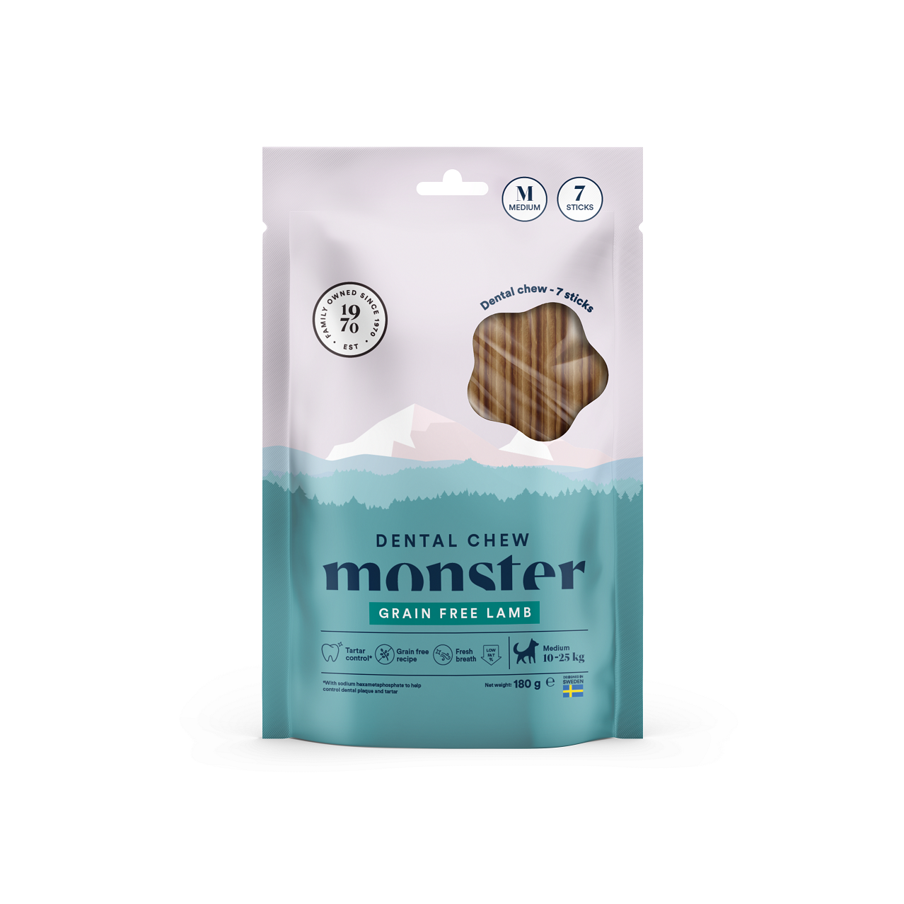 Monster Dental Chew Grain Free Lamb Medium