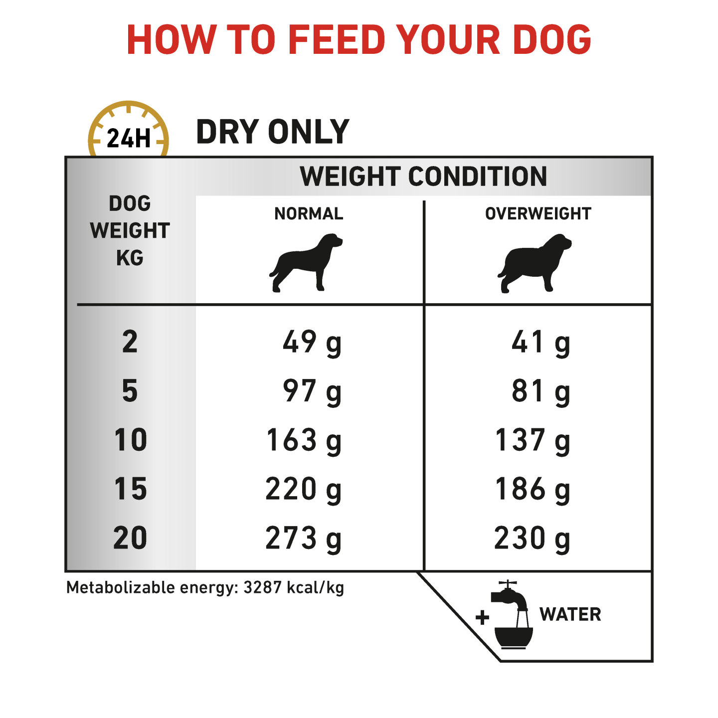 Сколько нужно собаке сухого корма в день