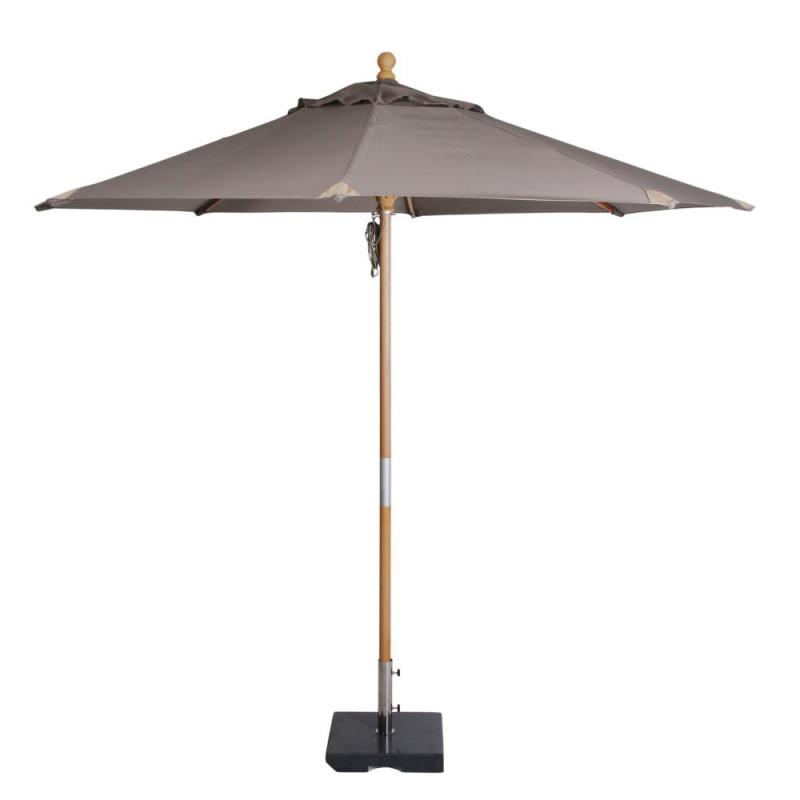 Brafab Reggio Parasoll Ø300cm Trä/Taupe