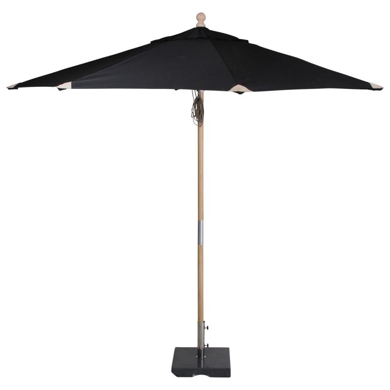 Brafab Reggio Parasoll Ø300cm Trä/Svart