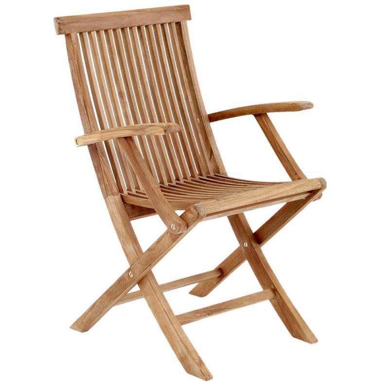 Brafab Turin Karmstol Hopfällbar Teak