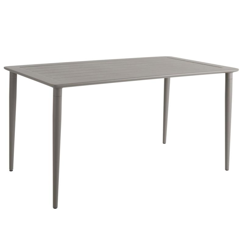 Brafab Nimes Matbord 140x78 Khaki Aluminium