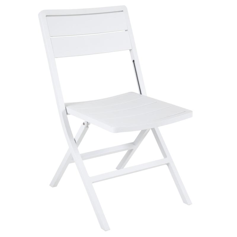 Brafab Wilkie Matstol/Fällstol Vit Aluminium