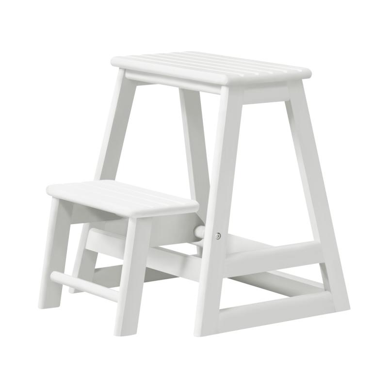 Cinas Skala Stegpall/Trappstege Mahogny Vit