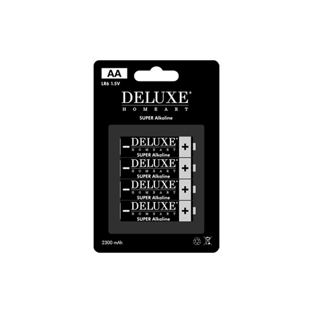 Deluxe Homeart AA Batteri Alkaline 1,5V 4-pack
