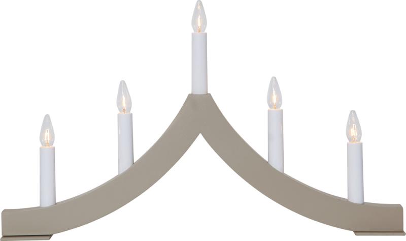 Star Trading Pagod Adventsljusstake 5l H27x45cm Beige