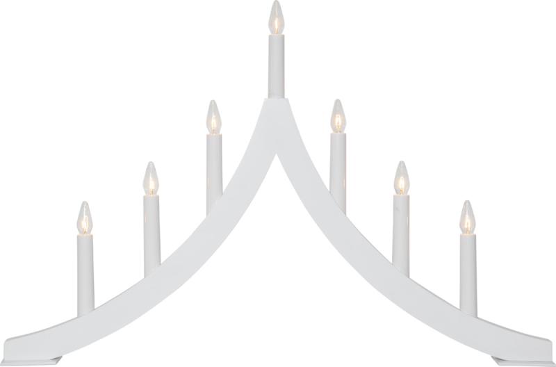 Star Trading Pagod Adventsljusstake 7l H40x60cm Vit