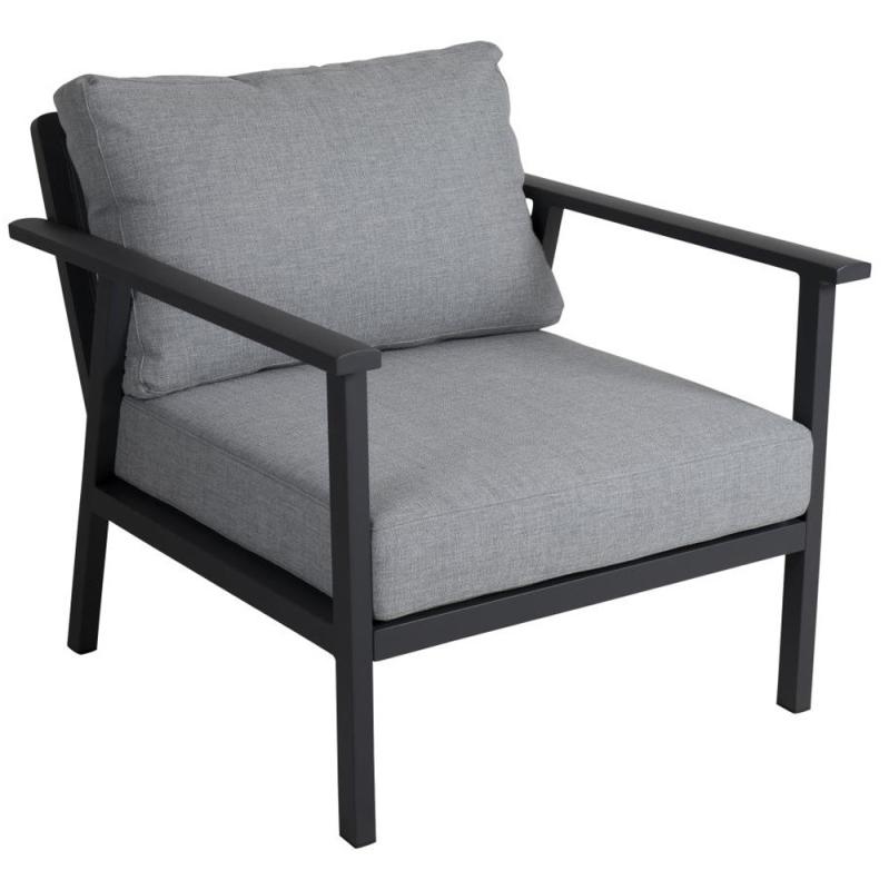 Brafab Samvaro Loungefåtölj Låg Antracit/Pearl Grey Dyna