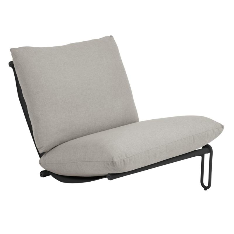 Brafab Blixt Loungemodul/Påbyggnad 78cm Svart/Beige Dyna