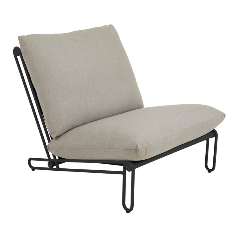 Visning Brafab Blixt Loungefåtölj 78cm Svart/Beige Dyna
