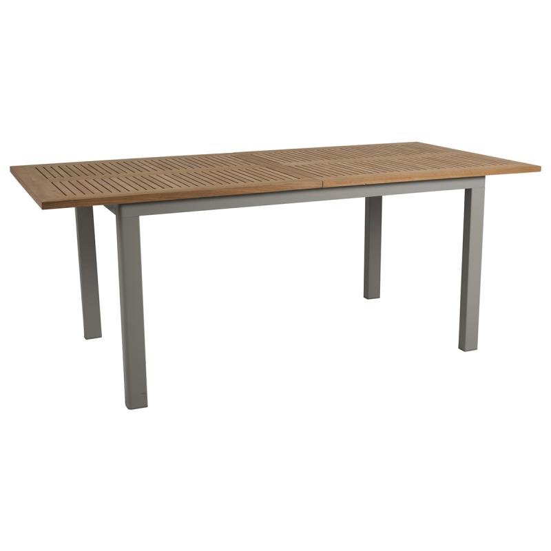 Brafab Lyon Matbord/Utebord L194/252x92 Khaki/Teak